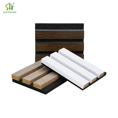 İyi bir fiyat. Yumuşak Eco Dost Akustik Slat Panel MDF Slats Polyester Köpükle çevrimiçi