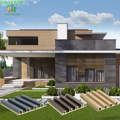 İyi bir fiyat. Açık hava avlu için dışarıdaki Wpc duvar paneli tahta ahşap plastik kompozit ızgara paneli çevrimiçi