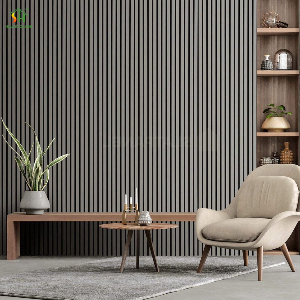 Modern Acoustic Wood Panel Wall 1220x2440mm Sound Insulation