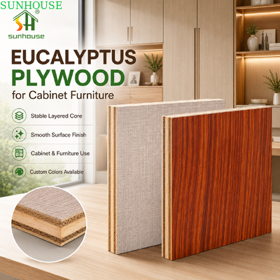 18mm Melamine Yüzlü Plywood yoğun çekirdek Mobilya Taburları Dolaplar için Temiz Kesim Dolaplar ve CNC İşleme