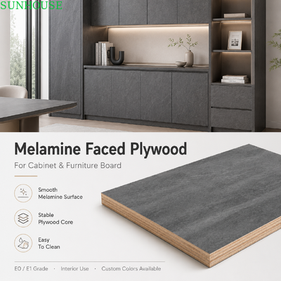 Melamine Laminated Plywood Clean Cutting Furniture Panel for Cabinet Making Drilling Routing and Edge Banding (Melamine duvarlı kontrplak, kabın yapmak için temiz kesme mobilya paneli, sondaj yönlendirmesi ve kenar bantlama)
